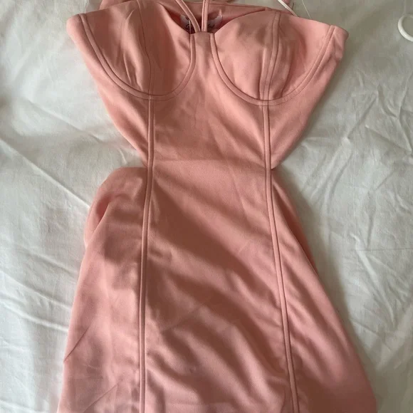 Hello Molly Blush Pink Strappy Mini Dress - Picture 5 of 5